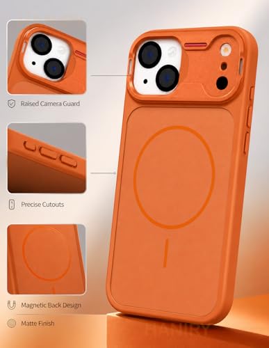 Image of for iPhone 13 Case, Matte iPhone 13 Back Cover, Shockproof Drop Protection Compatible for Magsafe