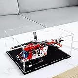 Transparent Acrylic Display Case for Lego 42092 Rescue helicopter Dustproof Display Case (Model not included) (2mm)