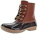 Produktbild AXNY Damen Schnürschuhe zweifarbig Combat Style Wade Regenstiefel, Braun (braun), 38 EU
