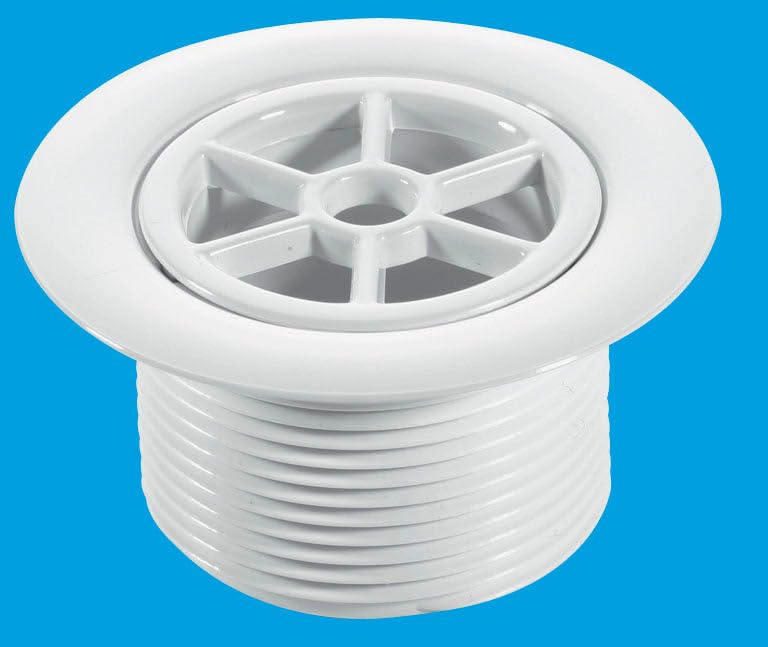 McAlpine 1½" 29mm Long Shower Waste 70mm White Plastic STW70WHL — image 1