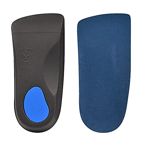 JoyRay 3/4 Massage Sports Insole, EVA Arch Support Orthopedic Insole, Shock-Absorbing Non-Slip Insole for Running and Walking for Men and Women-L