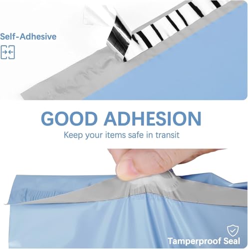 Image of Metronic Poly Mailers 19X24 500Pack, Strong Adhesive Shipping Envelopes for Clothing, Waterproof Shipping Bags for Small Businesses, Flexible Mailers Poly Bags Packages Bags Blue