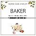 MYOSPARK Baker Gift Bracelet avec code morse pour chef de pâtisserie, cadeau pour étudiant, cadeau de remise de diplôme, cadeau pour amateur de pâtisserie, 6-12 inch