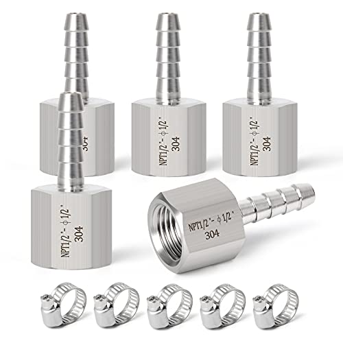 Accesorios de manguera de aire 1/2 FNPT en acero inoxidable duradero 2