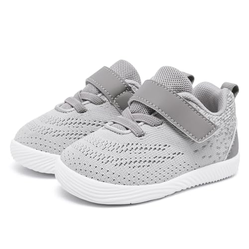 Image of MORENDL Toddler Sneakers Baby Boys & Girls Barefoot Shoes Lightweight Breathable Walking Running Tennis Athletic Sport Shoes