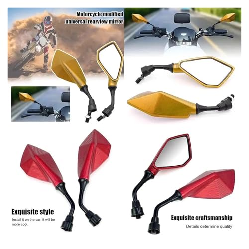 Espejos retrovisores universales de motocicleta para tus rutas y entrenamientos de motocross 3
