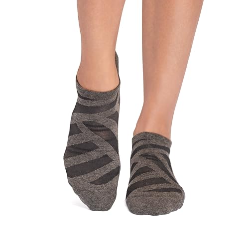 Image of TAVI Savvy Pilates Socks - Grip Socks for Women with Non-Slip Grips, Heel Tab, Arch Support, Wear for Yoga, Barre