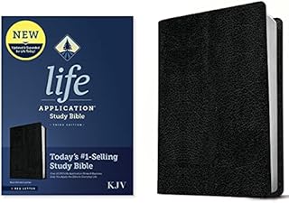 KJV Life Application Study Bible, Third Edition (Red Letter, Bonded Leather, Black)