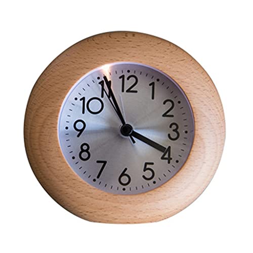Réveil en bois silencieux contre le bruit de nuit, petit réveil œuf Octopus Feet chambre