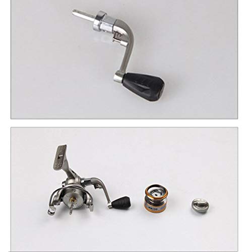 Szkn Fishing 6 Rolamentos Mini na Palma Proporção 5.2:1 Nylon 66 + Material de Fibra de Vidro Mini C