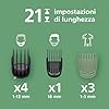 Philips Rifinitore All-in-one Multigroom Serie 7000 16 in 1 - Rifinitore per barba, capelli e corpo, lame autoaffilanti interamente in metallo, 21 impostazioni di lunghezza (0,5-16 mm), MG7931/15