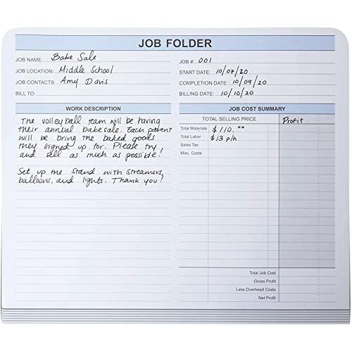 File Organizer Folders, Jackets For Job Documents (11.8 X 9.5 In, 30 Pack) #TOP2
