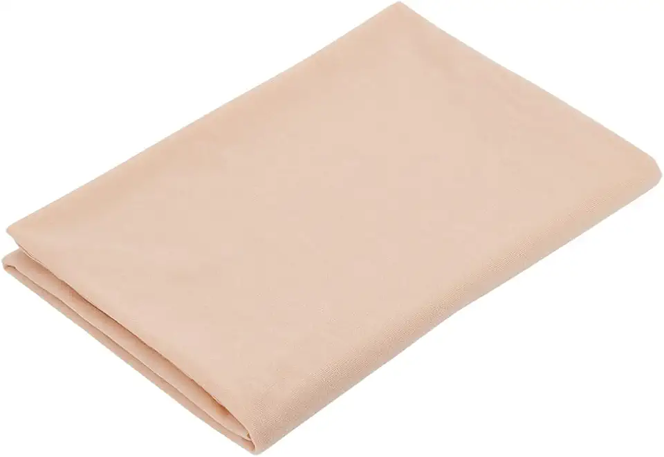 INFUNLY Tecido de pele de 3 jardas/2,74 m para confecção de bonecas, tecido de cor de pele de boneca com 1,5 m de largura, tecido de pelúcia bege, feito de bonecas de poliéster, tecidos macios para