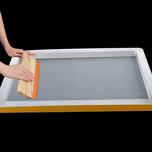 Image of Caydo 3 Sizes Wooden Screen Printing Squeegee, 75 Durometer Ink Scraper