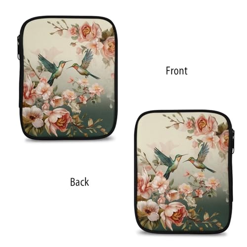 Image of Crochet Hook Case Hummingbird Crochet Hook Holder Portable Crochet Hook Storage Bag with Web Pockets Suitable for Crochet Needles /Knitting Accessories