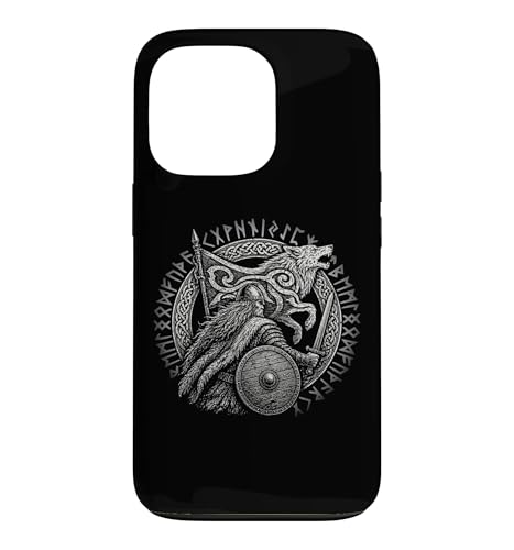 Walhalla Wolf Viking Shield ���[�������k���_�b�B �X�}�z�P�[�X iPhone 13 Pro �p