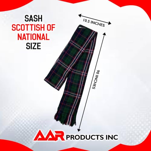 Image of AAR Womens Tartan Clan Sashes Ladies Brooch Scottish Highland - 90 x 10.5 Inches