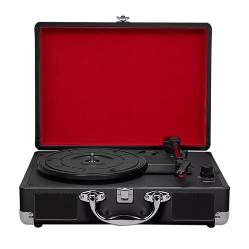 Giradischi a 3 Velocità In Vinile, Giradischi Valigia Vintage, Riproduzione Bluetooth, Altoparlanti Stereo, Supporta Tre Velocità Di 33/45/78, Per Hotel, Club, Bar, Casa, Decorazioni Per Ufficio