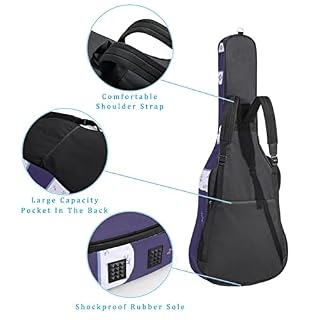 Housse pour guitare acoustique – Motif fleurs – 1 cm d’épaisseur – Étanche – 101,6 cm – 106,1 cm – 106,7 cm, Multicolore… - Les Beatles, Paul McCartney, John Lennon, RIngo Starr, George Harrison Housse pour guitare acoustique - Motif fleurs - 1 cm d'épaisseur - Étanche - 101,6 cm - 106,1 cm - 106,7 cm, Multicolore… – Image 3