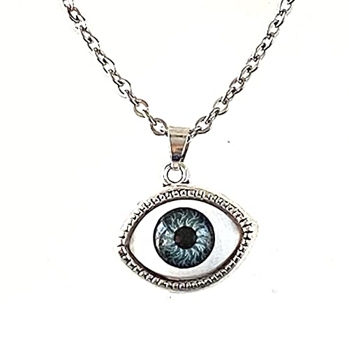 Jesse Janes Jewelry | Evil Eye Necklace For Women, Good Luck And Protection Necklace, Stainless Steel Necklace, Evil Eye Jewelry For Women For Protection From Evil, Evil Eye Pendant