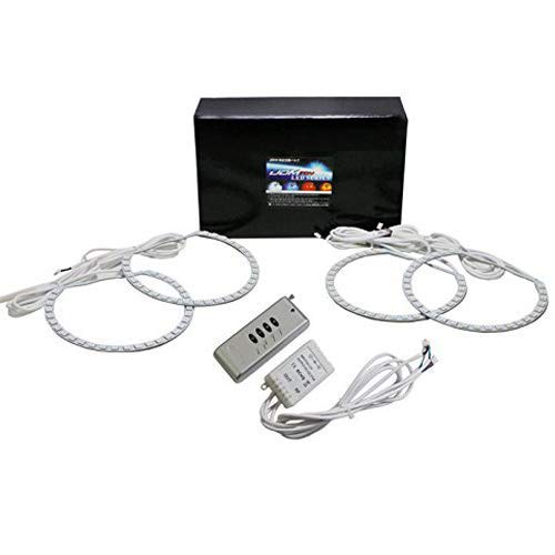 Ijdmtoy Multi-Color 120-Smd Rgb Led Angel Eyes Halo Ring Lighting Kit W/Remote Compatible With Bmw E36 E46 3 Series E38 E39 5 7 Series Xenon Headlamps #TOP2