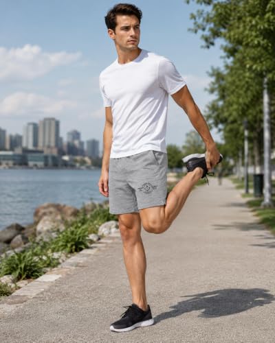 Image of London Hills Shorts Pant for Men Cotton Blend with Side Pockets | Shorts for Men | Half Pant for Man | Shorts' for Mens Stylish | Gym Short's for Man Workout | Boxer Shor'ts for Man's | Green, Navy