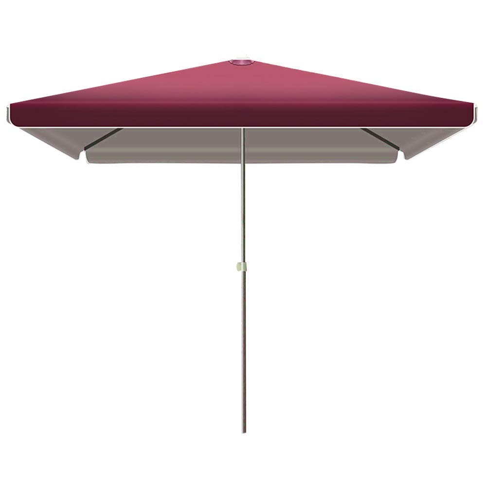 Sombrilla Colgante Voladiza De 2,2 * 1,8 M, Sombrilla Cuadrada, Protección contra La Luz Solar con 4 Alturas Ajustables para Exteriores/Jardines/Balcón/Patio,Rojo(Rojo)