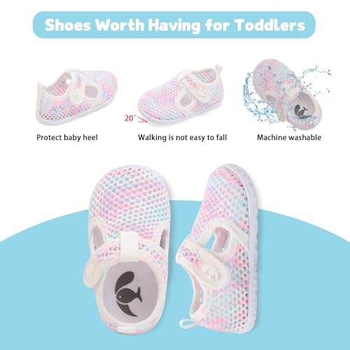 Image of FEETCITY Boys Girls Water Shoes Kids Aqua Socks Quick Dry Barefoot for Beach Swimming Pool