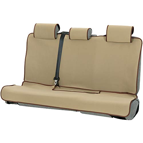 ボンフォーム(BONFORM) シートカバー 防水デオ 軽/普通車 後席単品 防水・撥水 消臭・抗菌 丸洗いOK ウエットスーツ素材 リヤ(ベルトタイオウ) ベージュ 4025-28BE
