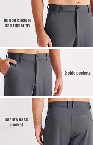 Pantalon de golf extensible et doux coupe ajustée 3 poches - 3