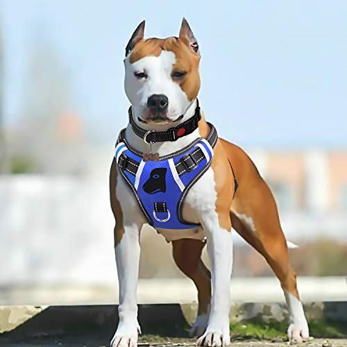 image for BABYLTRL Big Dog Harness No-Pull Anti-Tear Adjustable Pet Harness Refl