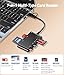 7-in-1 Smart Card Reader with USB-C & USB-A - Military CAC & PIV Card Reader, SIM Card Adapter, SD/TF/Memory Stick Pro Duo/M2/MMC Memory Card Reader for Windows, Mac, Linux – Plug and Play