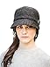 Mucros Weavers Ladies Flapper Hat Charcoal Herringbone