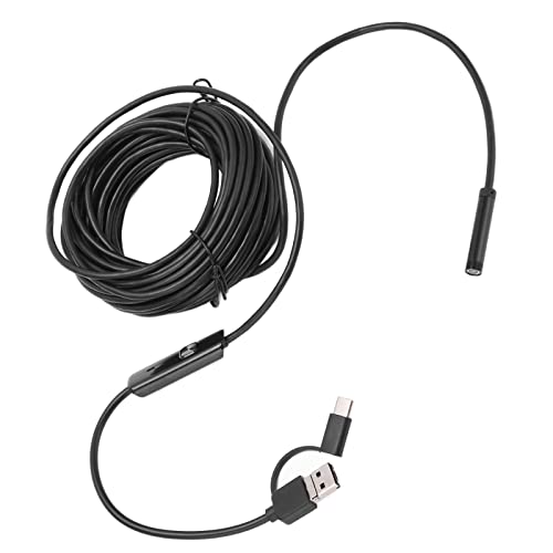 ANKROYU AN100?7 7.0mm Endoscope, ABS Portable Camera Borescope, Portable USB Endoscope, Overhaul Endoscope Tools for Home, Car, Appliances(5M)