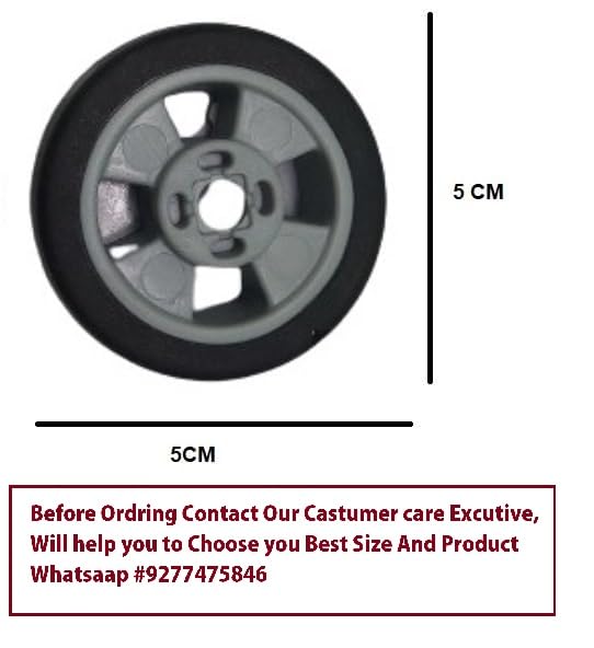 Image of Luggage Wheel,Handle,Lock Only for Replacement and Repair for VIP, Safari, Skybag, Amrican Tourister Suitcases Luggage Part ((5 CM WHEEL GREY) 4 PCS)