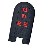 【IKT】ダイハツ/トヨタ車用 スマートキー用シリコンカバー 4ボタン ブラックレッド/タント/タントカスタム/ウェイク/ムーヴ キャンバス/トール/タンク/ルーミー/など 専用設計でピッタリサイズ！傷防止に最適！さらさらシリコンで手触り快適！（DAIHATSU・TOYOTA車用）（DS-001BKRE）