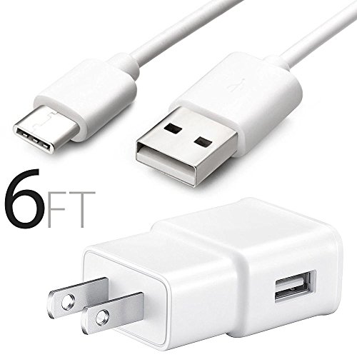 NiceTQ Home/Wall AC Power Charger + USB-C Data Sync Power Charging Cable