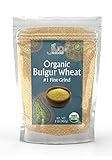 Jiva Organic Bulgur Wheat Fine #1 2 LB - Non-GMO, Grown in USA, 100% Natural Wheat Berries, Resealable Bag