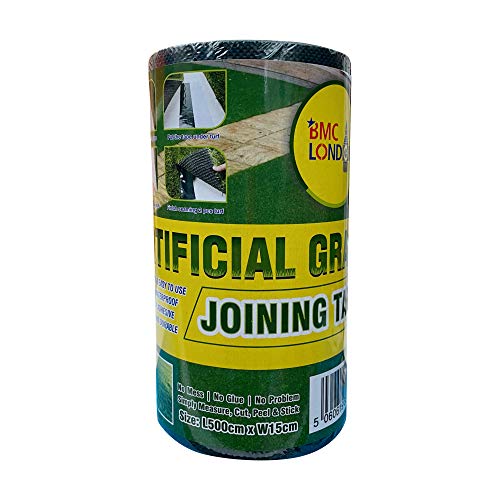 BMC LONDON Artificial Grass Joint Seaming Tape 5 Metre Roll 15cm Wide Self Adhesive Joining Turf...
