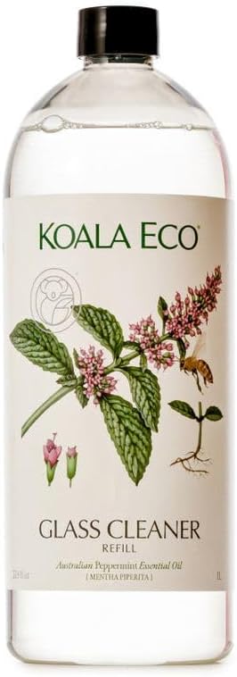 Koala Eco Glass Cleaner – with Australian Peppermint Essential Oil – 34 oz