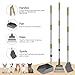 Heeyoo Dog Pooper Scooper, Pet Waste Removal Scoop with Long Adjustable Sectional Stainless Handles