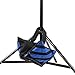 Flashpoint Empty Saddle Sandbag, Water-Resistant Cordura Nylon - (18 lb Capacity, Blue & Black Stripes)
