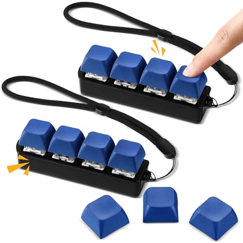 Ferreve 2 Pcs Keyboard Fidget Toys Clicker Keyboard, Blue
