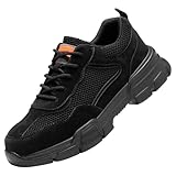 Men's Work Safety Boots Steel Toe Puncture-Proof Protective Safety Shoes Lightweight Industrial Use Construction