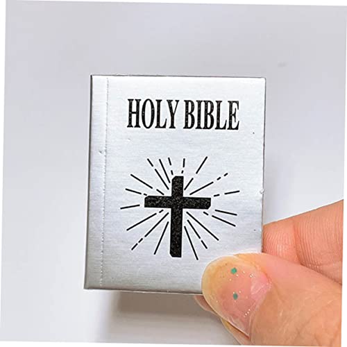VILLFUL 4 Pçs Mini Bíblia Mini Casa Casa De Boneca Acessórios Terno Para Crianças Mini Bíblias Decor
