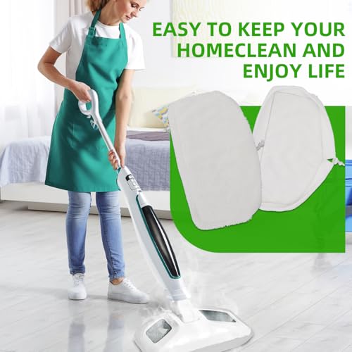 Image of Sgizoku SMP01 Replacement Mop Pads for for Kenmore SM2060 S200 Series Steam Mop - Reusable Washable Steam Microfiber Cloth Accessories - 3 Pack