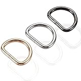 【Traje de Tres Colores】 Hay 10 anillos en D de oro, 10 de plata y 10 de color negro en el paquete. Puede elegir los accesorios más adecuados según el color de la bandolera para satisfacer sus diferentes necesidades.