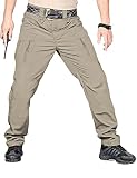 Military Tactical Pants Mens Water Resistant Carge Work Pant Man Quick Dry Lightweight Hiking Leg Kh