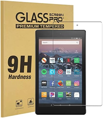 Tempered Glass Screen Protector For All New Fire 7 Kids Edition Tablet 7 inch (9th and 7th Generation, 2019 and 2017 Release),[No Waves] [No Bubble] [Reduce Fingerprint] [Anti Scratch] [0.15mm]