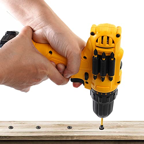 Cncss Drill Bit Holder Tool Holster For Dewalt Milwaukee - Pack Of 4 - Carry Up To 6 Driver Bits On The Side Of Your Power Drill Or Driver #TOP5